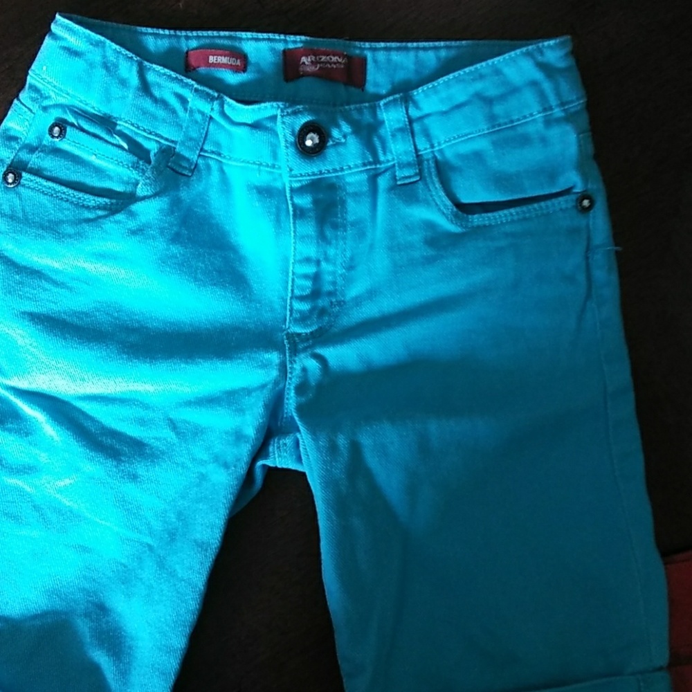 Arizona jean shorts.  (Blue). Girls